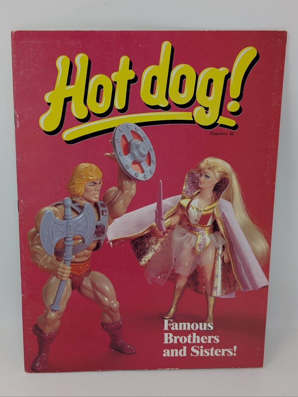Hot dog Magazine & Stickers Scholastic Masters of the Universe Cover 1986